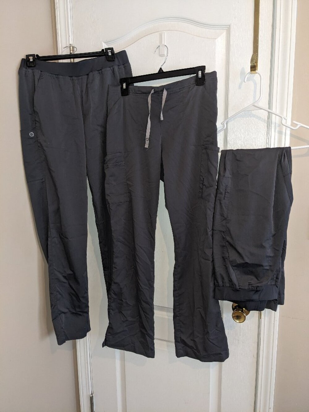 **Moving Sale** WonderWink Set of 3 Gray Scrub Pants Sz M